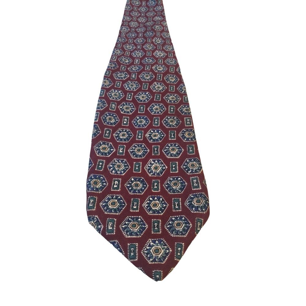 Robert Talbott Studio Redwood & Ross Hand Made 100% Silk‎ Men's Neck Tie Usa